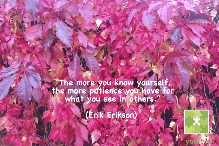Erik Erikson quote Erik Erikson: The more you know yourself, the more patience you have for what you see in others.